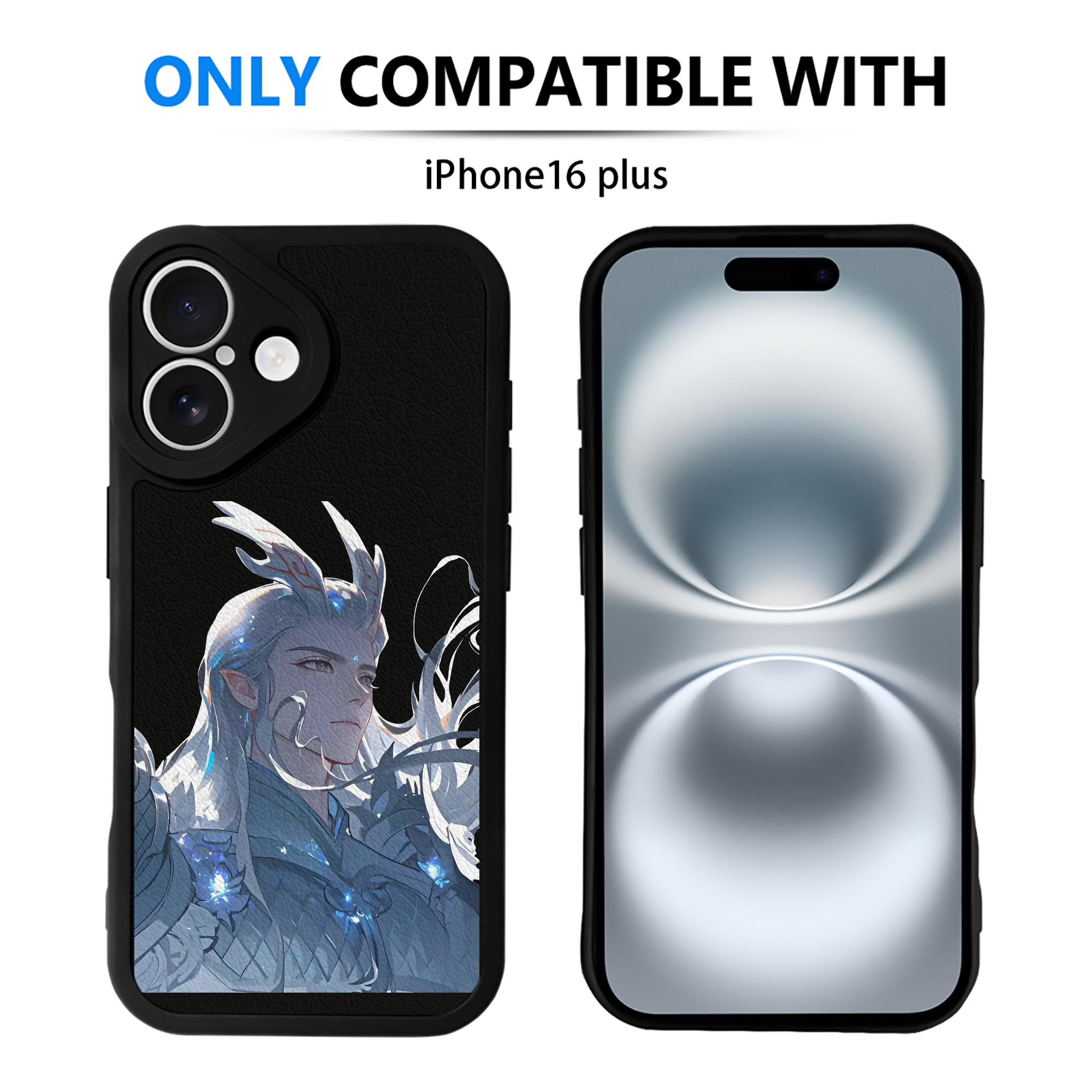 （画像用） Ne Zha 2 ナタ 魔童の大暴れ 【iPhone 16シリーズ対応】シリコンスマホケース（レザー調） 材質：シリコン